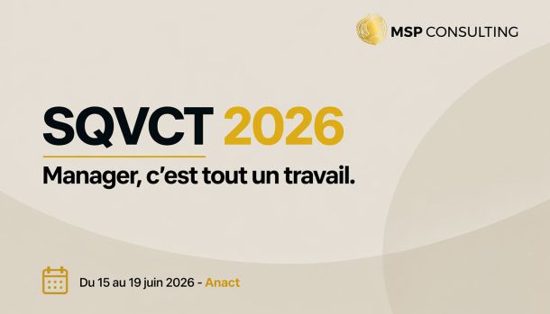Visuel SQVCT 2026 avec le titre « Manager, c’est tout un travail » et la mention des dates du 15 au 19 juin 2026 – Anact